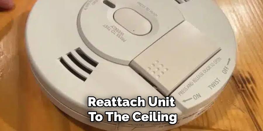 Reattach Unit 
To The Ceiling