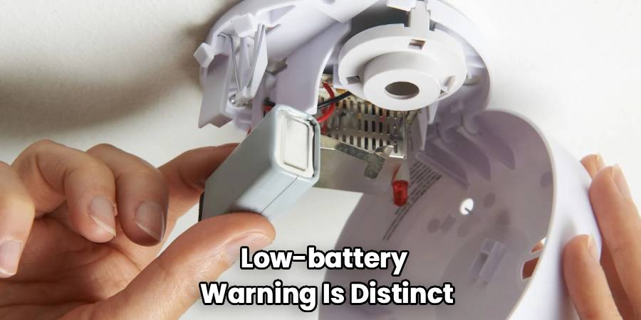 Low-battery
Warning Is Distinct