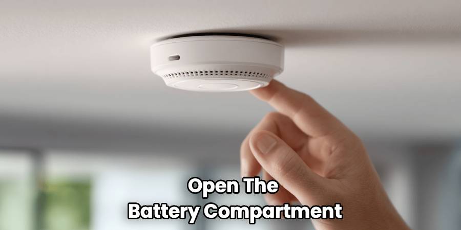 Open The 
Battery Compartment