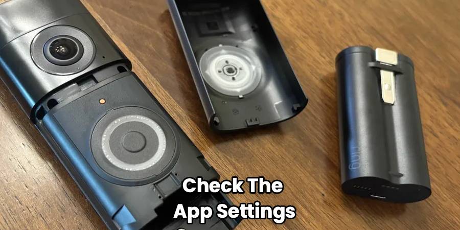 Check The 
App Settings