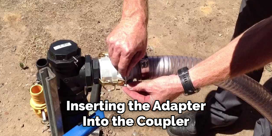 Inserting the Adapter into the Coupler