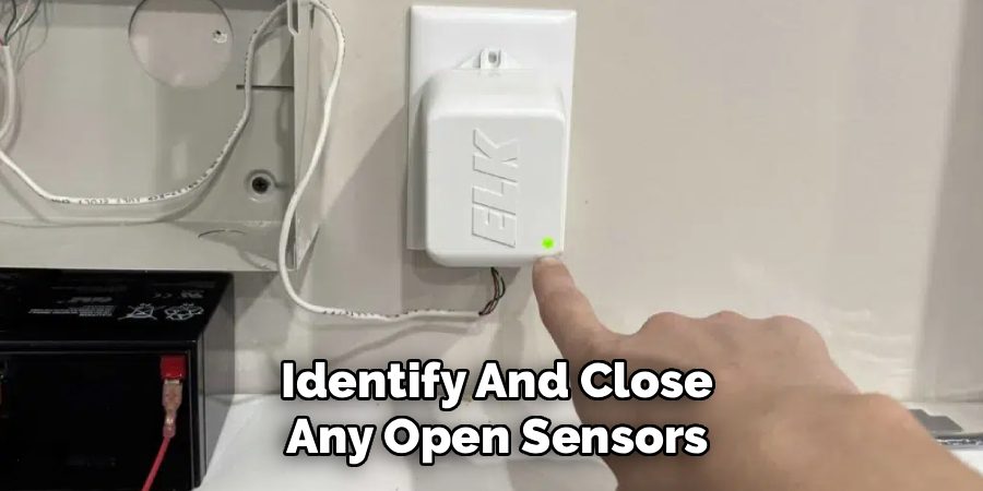 Identify And Close Any Open Sensors