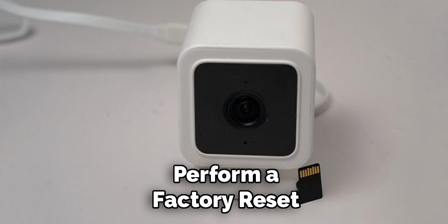 Perform a Factory Reset