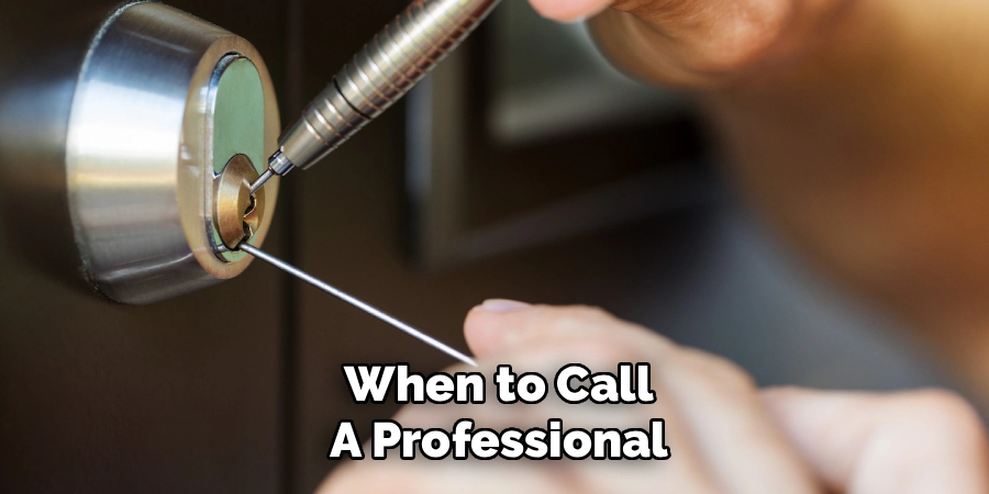 When to Call a Professional